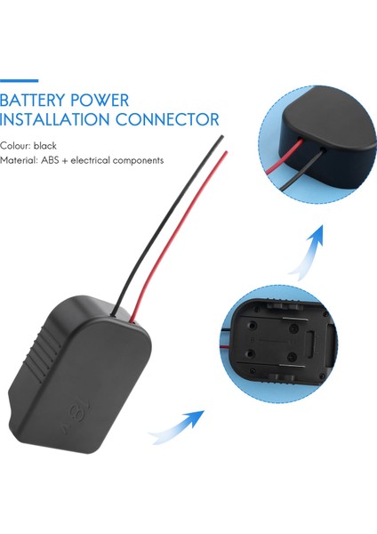 Makıta ve Bosch Için Adaptör 18 V Pil Gücü Montaj Konnektörü Adaptörü 12 Awg Tel Adaptörü ile Dock Tutucu (Yurt Dışından)