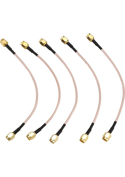 5 Adet Sma Erkek - Sma Erkek Fiş Jakı Rf Konnektör Pigtail Uzatma Kablosu RG316 Koaksiyel Jumper Kablo 15 cm (Yurt Dışından)