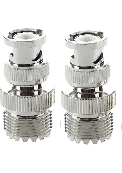 2 Adet Bnc Erkek Fiş - Uhf SO239 Dişi Rf Koaksiyel Rf Konnektörü (Yurt Dışından)