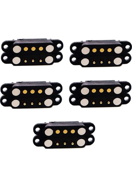 5 Çift Manyetik Pogo Pin Konnektörü 3pin Pogopin Erkek Dişi 2.54 mm Yaylı Mıknatıs Konnektör Güç Soketi (Yurt Dışından)