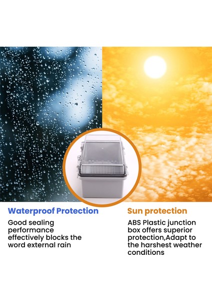 Su Geçirmez Gri Kapak Muhafaza Bağlantı Kutusu Abs Plastik Dış Mekan Su Geçirmez Elektrik Kutusu Bağlantı Kutusu 210X130X110MM (Yurt Dışından) indirimleri