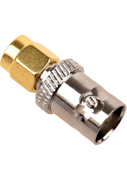 Altın Tonlu Sma Erkek - Gümüş Tonlu Bnc Dişi Konnektör Adaptörü (Yurt Dışından) fiyatları
