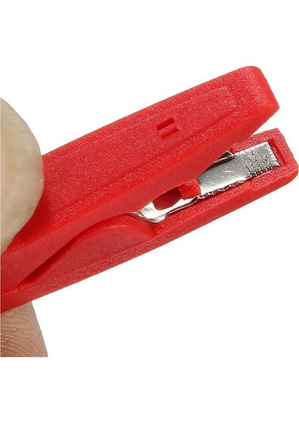 2x Yalıtımlı Timsah Klip Konnektör Kelepçe Test Probu Kırmızı + Siyah (Yurt Dışından) fırsatları