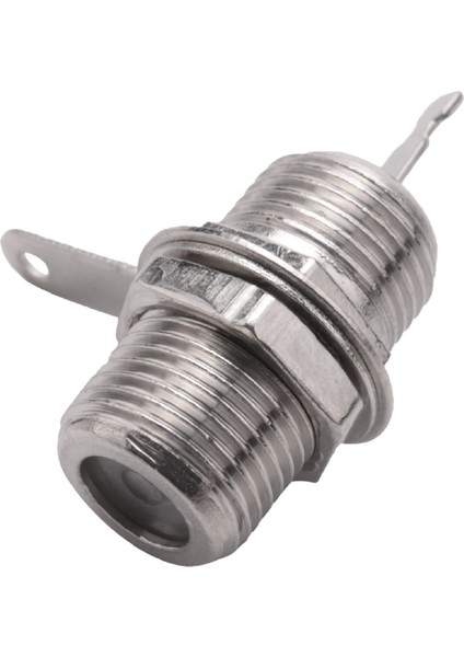 5 Adet F Tipi Panel Montajlı Soket Dişi Jack Lehim Konnektör Adaptörü (Yurt Dışından)