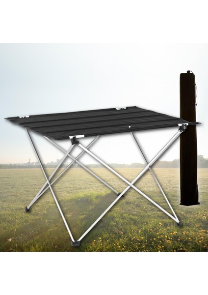 Katlanır Kamp ve Piknik Masası Alüminyum Kamp Masası -Taşıma Çantalı 73X 55X 53 cm