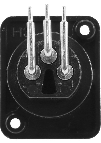 10 Adet Siyah Xlr 3pin Dişi Jack Panel Montajlı Şasi Pcb Soketli Konnektör (Yurt Dışından)