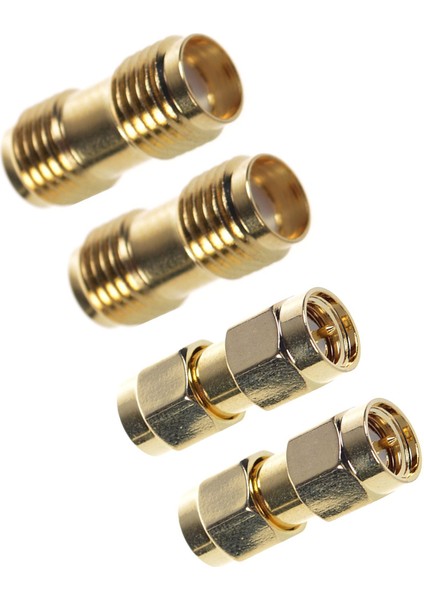 2 Adet Sma Erkek - Sma Erkek Fiş + 2 Adet Sma Dişi - Sma Dişi Jack Rf Koaksiyel Adaptör Konnektörü (Yurt Dışından) modelleri