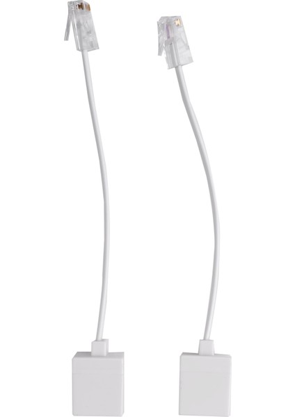 2 Soket 8P4C / RJ45 Erkek RJ11 6P4C - Dişi M / F Adaptör Telefon Ethernet (Yurt Dışından)