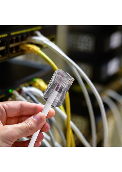 2 Soket 8P4C / RJ45 Erkek RJ11 6P4C - Dişi M / F Adaptör Telefon Ethernet (Yurt Dışından) modelleri