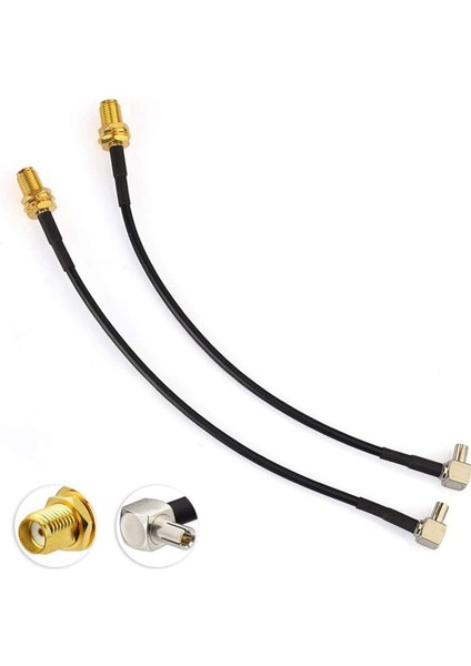 4g Anten Sma Dişi Ts9 Erkek Adaptör Kablosu 15 cm 2 Adet Harici Anten Yönlendirici Huawei E5372 E5577 E5786 E5787 (Yurt Dışından) fırsatları