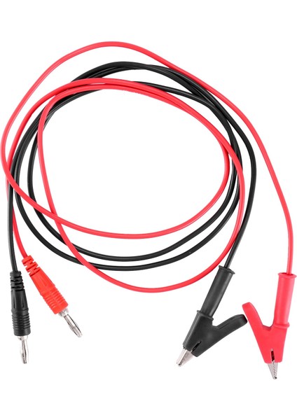 Multimetre Için 1m Uzun Timsah Klipsi - Muz Fiş Test Kablosu Çifti (Yurt Dışından) fiyatları