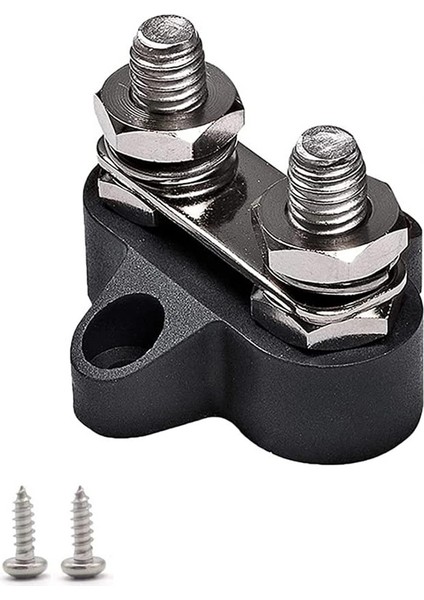 Terminal Bloğu Çiviler M8 48V Bağlantı Bloğu A Çift Ağır Hizmet Tipi Güç Dağıtım Saplaması Kamyon Rv Tekne Için, Siyah (Yurt Dışından)