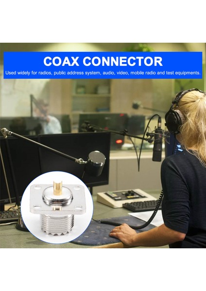 Uhf SO-239 Dişi Jack Kare Şekli Lehim Kupası Koaksiyel Konektörü Amatör Radyo Için (Yurt Dışından) fırsatları
