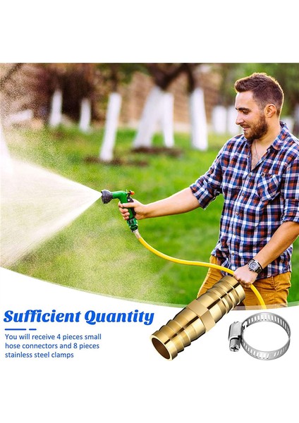 12 Adet Hortum Tamir Konnektörleri Klipsli Pirinç Bahçe Hortumu Tamir Kiti Uydurma Su Hortumu Tamir Kiti Katı Dişi Hortum (Yurt Dışından) indirimleri