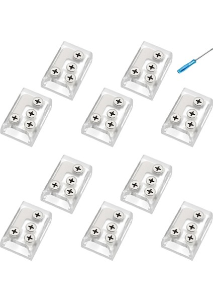 10 Adet LED Köşe Konnektörü Vida Sabitlemeli 24V/5A 2p 10MM Lt Konnektörü LED Şerit Için Tek Renk Cob IP20 (Yurt Dışından)