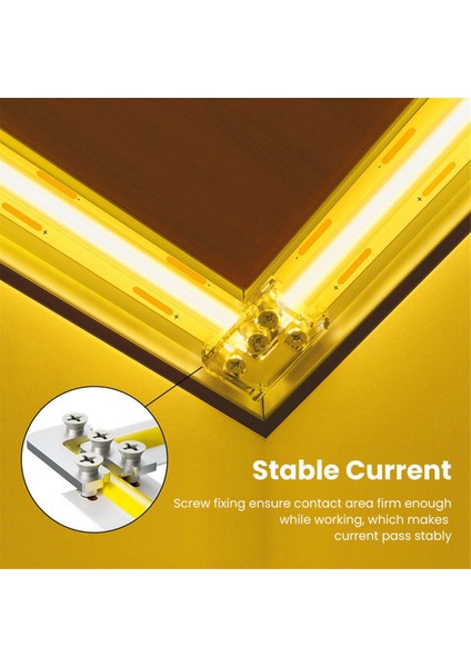 10 Adet LED Köşe Konnektörü Vida Sabitlemeli 24V/5A 2p 10MM Lt Konnektörü LED Şerit Için Tek Renk Cob IP20 (Yurt Dışından) modelleri