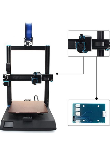 3D Yazıcı Aksesuarları Parçaları Sıcak Sonu Pcb Adaptör Kartı ve Topçu Sidewinder X1 3D Yazıcı Için 20-Pin Kablo Kiti (Yurt Dışından)