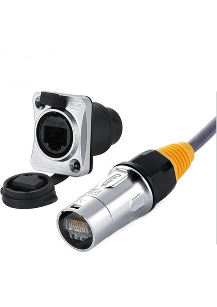 IP67 Ağı RJ45 Su Geçirmez Konnektörler / Ethernet RJ45 Su Geçirmez Fiş + Dış Mekan Ethernet Için Su Geçirmez Soket (Yurt Dışından)