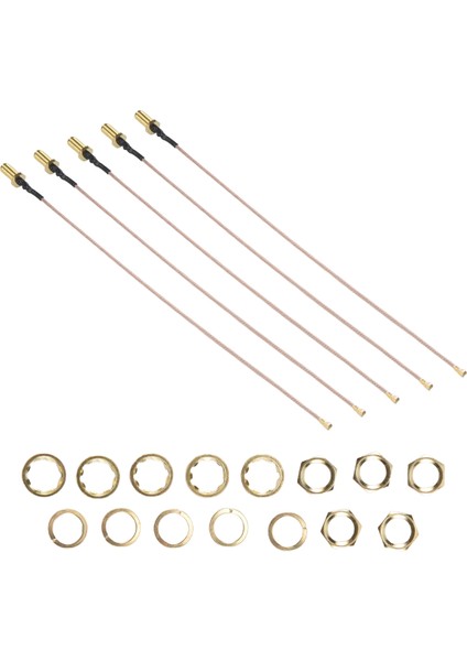 5 Adet Sma Konnektör Kablosu Dişi - Ufl/u.fl/ıpx/ıpex Rf Veya No Konnektör Koaksiyel Adaptör Montajı RG178 Kablo (Yurt Dışından) fiyatları