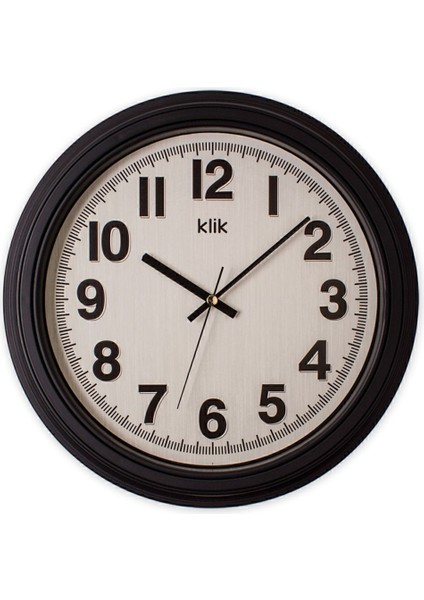 Auris Siyah Minimalist Duvar Saati