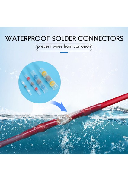 50 Adet Lehim Mühür Tel Konnektörleri Kiti, Isıyla Daralan Uç Konnektörleri (Yurt Dışından) fırsatları