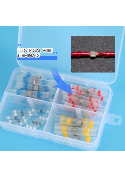 50 Adet Lehim Mühür Tel Konnektörleri Kiti, Isıyla Daralan Uç Konnektörleri (Yurt Dışından) indirimleri