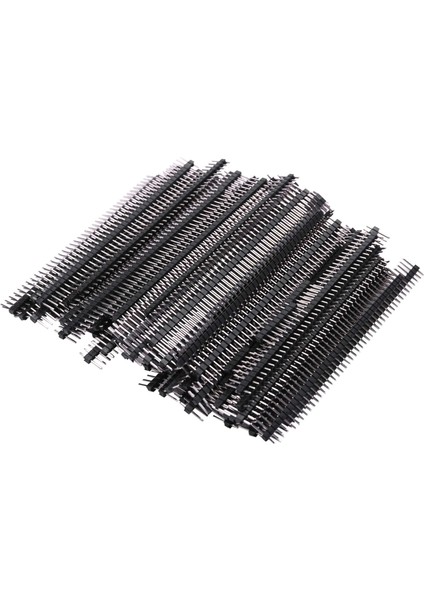 100 Adet Erkek Başlık Pimleri, Düz Tek Sıra 40 Pin 0.1 Inç (2.54MM) Erkek Pin Başlık Konektörü Pcb Kartı Pin Konnektörü Bileşen Hammaddeleri (Yurt Dışından)
