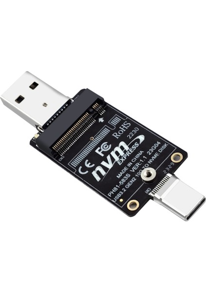 M.2 - Usba Type-C HDD Kasa Adaptör Kartı Nvme HDD Muhafaza Ara Kartı JMS583 10GBPS 2230 Boyut Ssd'yi (Yurt Dışından) indirimleri