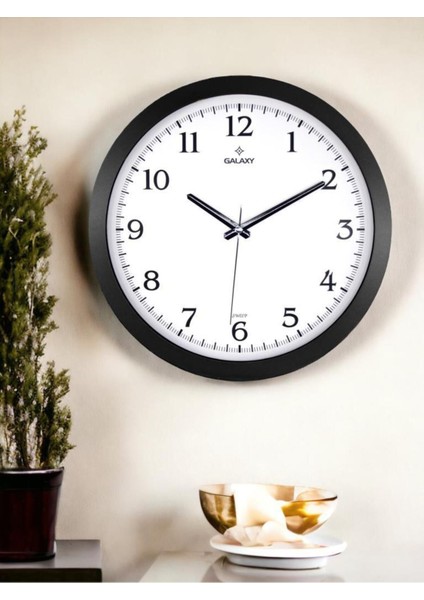 1964-K Serisi Lüx Premium Klasik Ofis ve Duvar Saati 35 cm Siyah fiyatları
