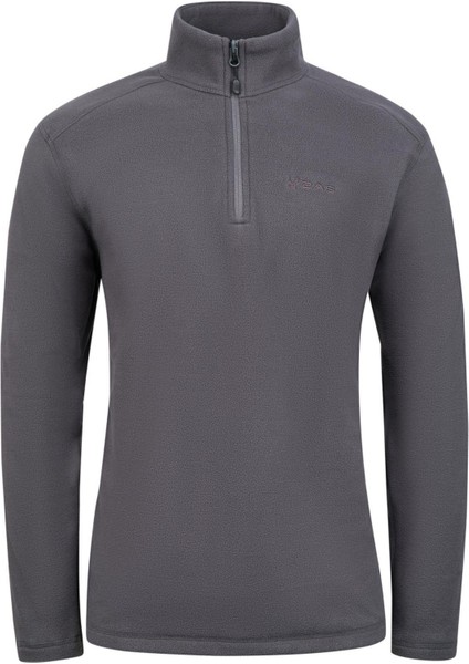 Cedric Erkek Yarım Fermuarlı Ince Polar Sweatshirt Antrasit
