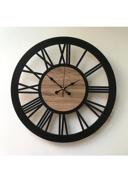 Ahşap Dekoratif Roma Rakamlı Duvar Saati modelleri