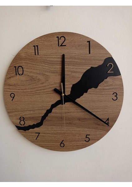 Çatlak/yarık Desen Ahşap Sessiz Duvar Saati fiyatları