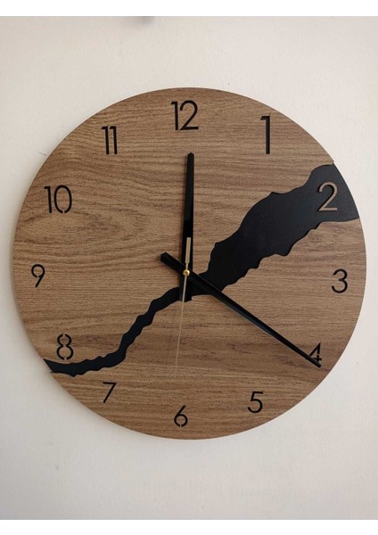 Çatlak/yarık Desen Ahşap Sessiz Duvar Saati modelleri