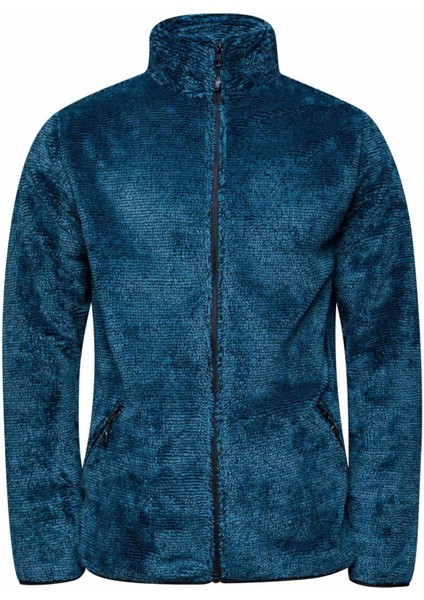 Siena Erkek Tam Fermuarlı Çizgili Polar Lacivert