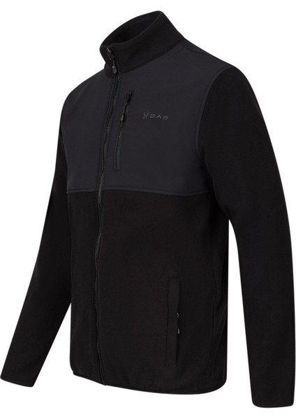 Picture Organic 2AS Cliff Erkek Parçalı Ince Polar Sweatshirt Siyah