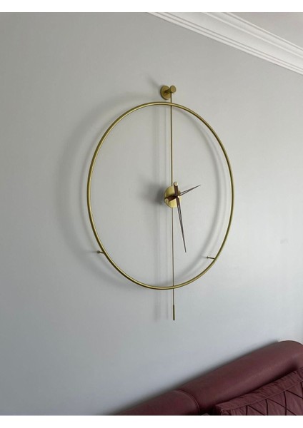 (Xxl) Gold Tiktok - Siyah 35CM Akrep Yelkovan , Modern Dekoratif Sarkaçlı Metal Duvar Saati fiyatları