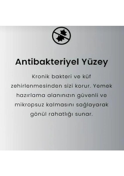 Paslanmaz Çelik Kesme Tahtası 20 x 30 cm 1 Adet 1 Adet