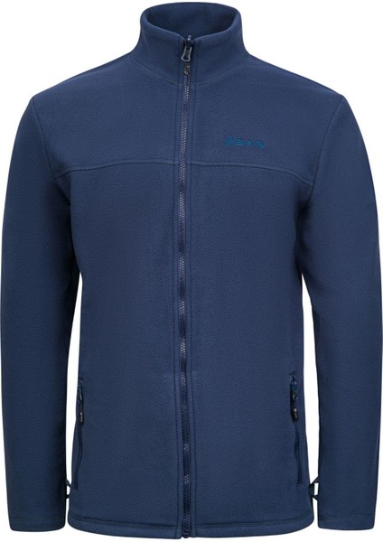 Chestert Erkek Tam Fermuarlı Ince Polar Sweatshırt Lacivert
