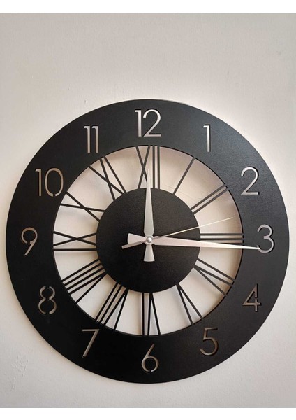 Ahşap Sessız Duvar Saatı
