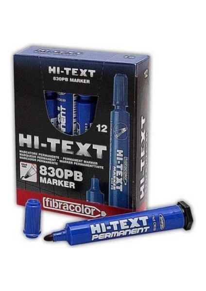 Hı-Text Permanent Marker Yuv Mavı 12LI