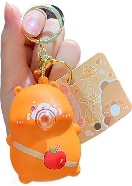 Karikatür Peluş Capi A Üfleme Kacıklar Anahtarlık Bebek Kolye Çift Anahtarlık Çekicilik Küçük Hediyeler (Yurt Dışından)