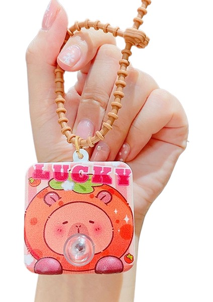 Karikatür Peluş Capi A Üfleme Kacıklar Anahtarlık Bebek Kolye Çift Anahtarlık Çekicilik Küçük Hediyeler (Yurt Dışından)