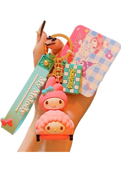 Sevimli Sanrio Mini Anahtarlık Karikatür Kolye Anahtarlık (Yurt Dışından)