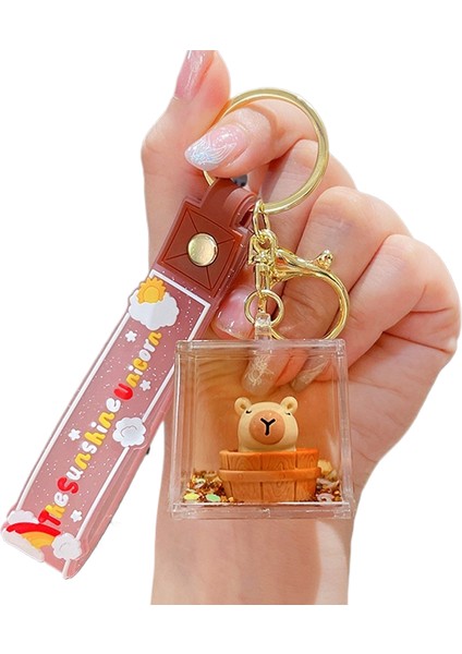 Karikatür Peluş Capi A Üfleme Kacıklar Anahtarlık Bebek Kolye Çift Anahtarlık Çekicilik Küçük Hediyeler (Yurt Dışından)