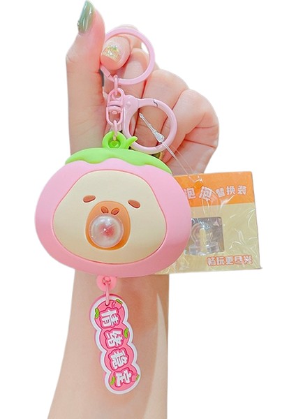 Karikatür Peluş Capi A Üfleme Kacıklar Anahtarlık Bebek Kolye Çift Anahtarlık Çekicilik Küçük Hediyeler (Yurt Dışından)