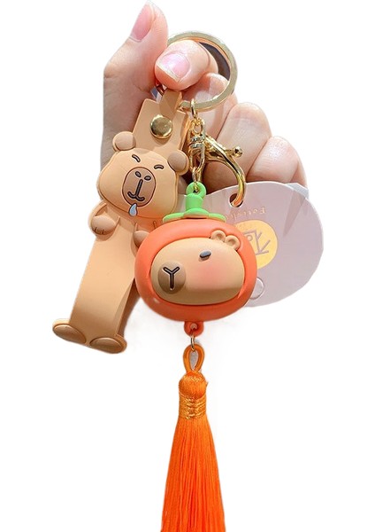 Karikatür Peluş Capi A Üfleme Kacıklar Anahtarlık Bebek Kolye Çift Anahtarlık Çekicilik Küçük Hediyeler (Yurt Dışından)