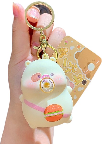 Karikatür Peluş Capi A Üfleme Kacıklar Anahtarlık Bebek Kolye Çift Anahtarlık Çekicilik Küçük Hediyeler (Yurt Dışından)