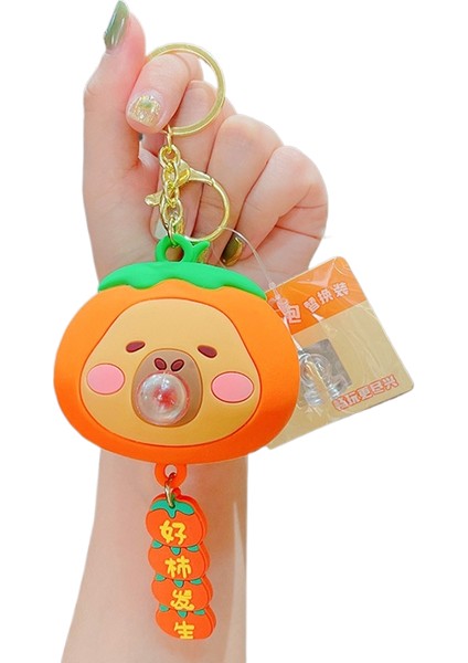 Karikatür Peluş Capi A Üfleme Kacıklar Anahtarlık Bebek Kolye Çift Anahtarlık Çekicilik Küçük Hediyeler (Yurt Dışından)