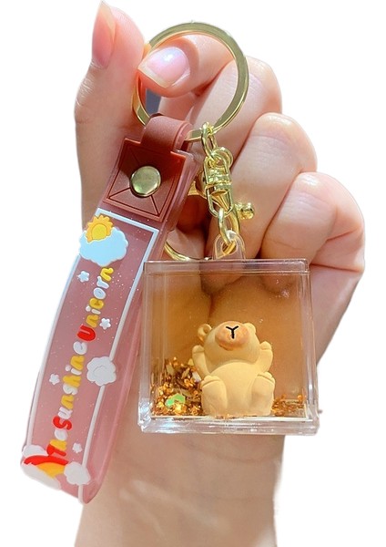 Karikatür Peluş Capi A Üfleme Kacıklar Anahtarlık Bebek Kolye Çift Anahtarlık Çekicilik Küçük Hediyeler (Yurt Dışından)