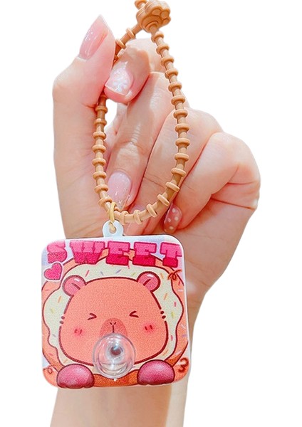 Karikatür Peluş Capi A Üfleme Kacıklar Anahtarlık Bebek Kolye Çift Anahtarlık Çekicilik Küçük Hediyeler (Yurt Dışından)